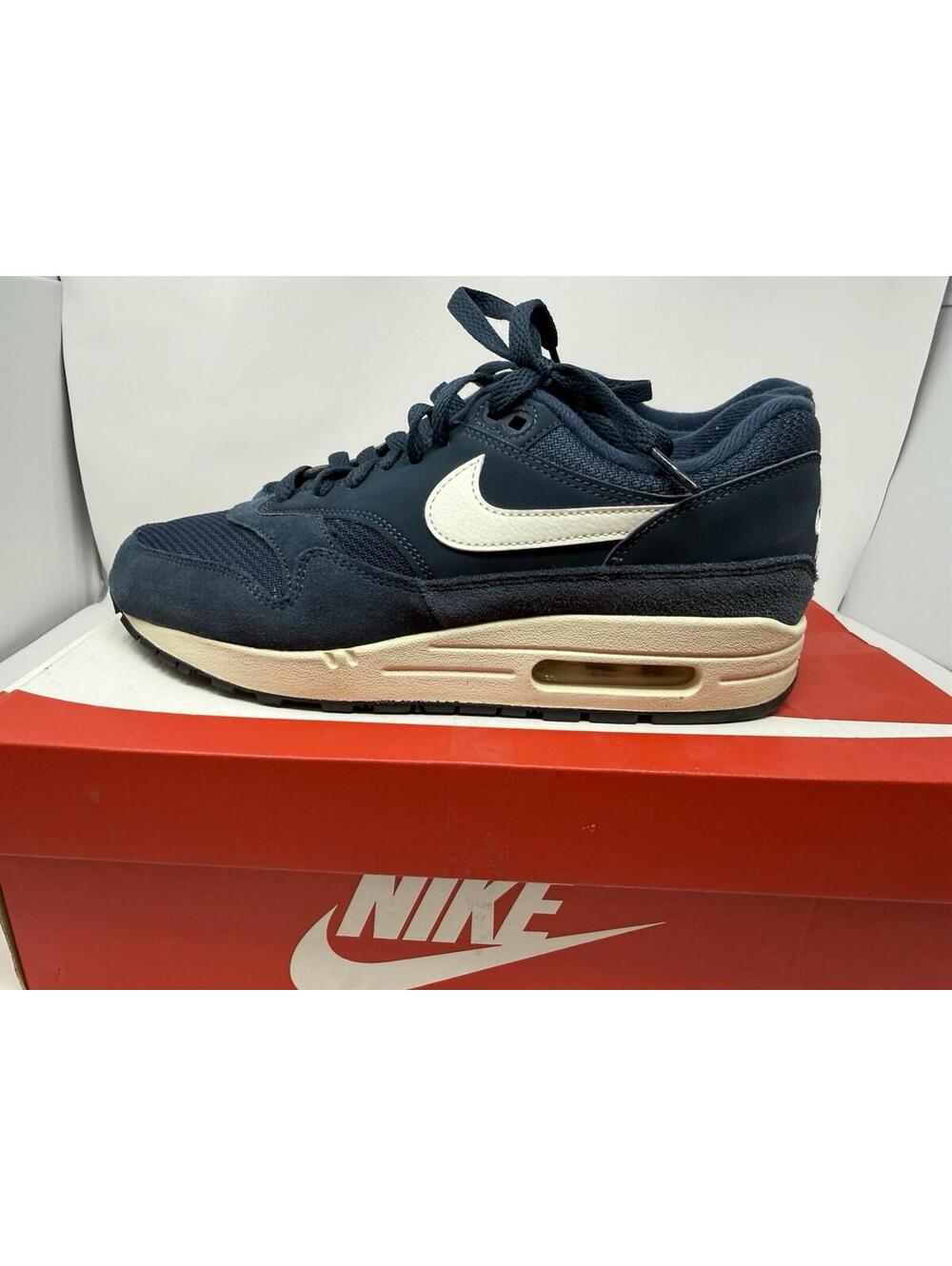 Nike Air Max Men’s Size 7.5 Navy Blue White Sneakers Running Shoes AH8145-401
